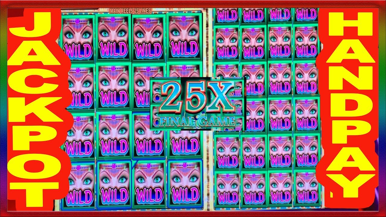 ** AWESOME JACKPOT HANDPAY ** CLEOPATRA III ** 25 X MULTIPLIER  ** SLOT LOVER **