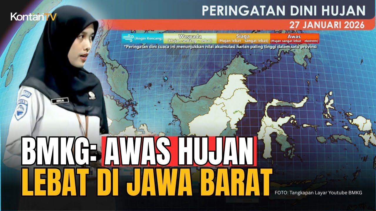 BMKG: Jawa Barat Siaga Hujan Lebat Selasa Sepanjang Hari