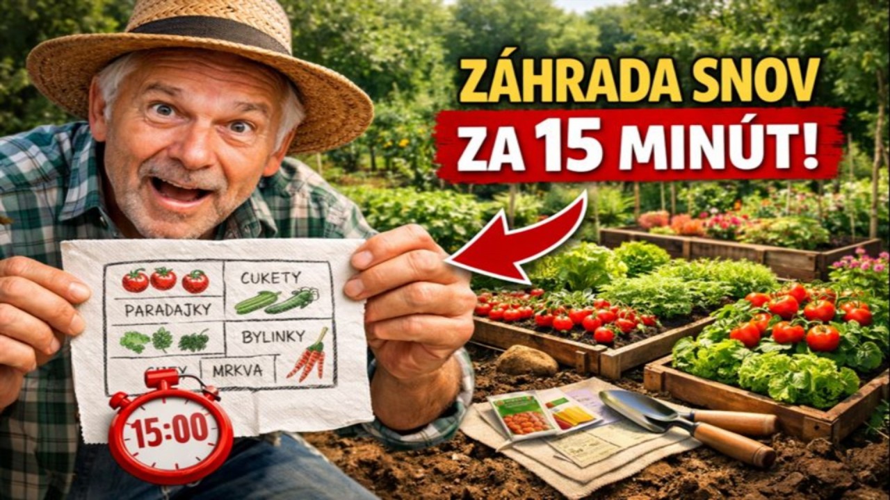 Záhrada snov za 15 minút: Tento plán na servítke zmení VŠETKO!