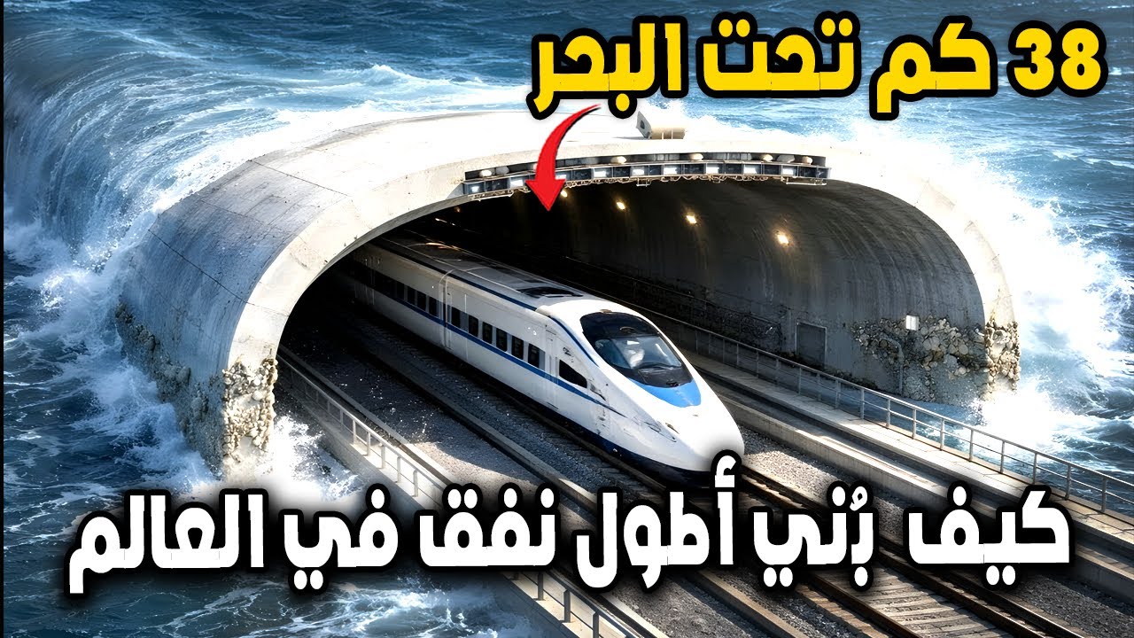 كيف تم بناء أطول نفق تحت الماء في العالم؟  السر الهندسي الذي ربط إنجلترا بفرنسا