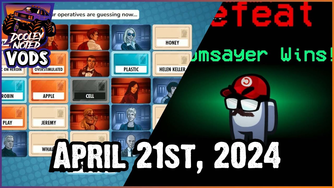 Codenames/Among Us - VOD from April 21st, 2024