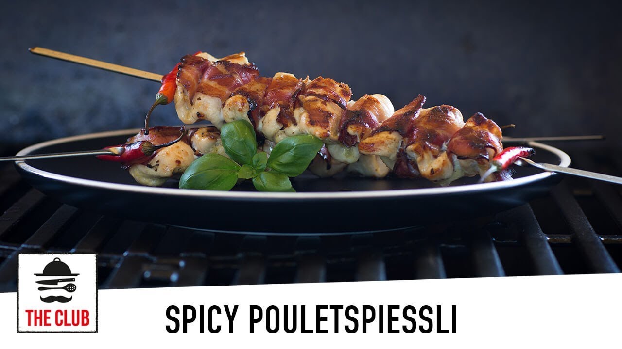 Spicy Pouletspiessli | theclub.ch | Rezept #172