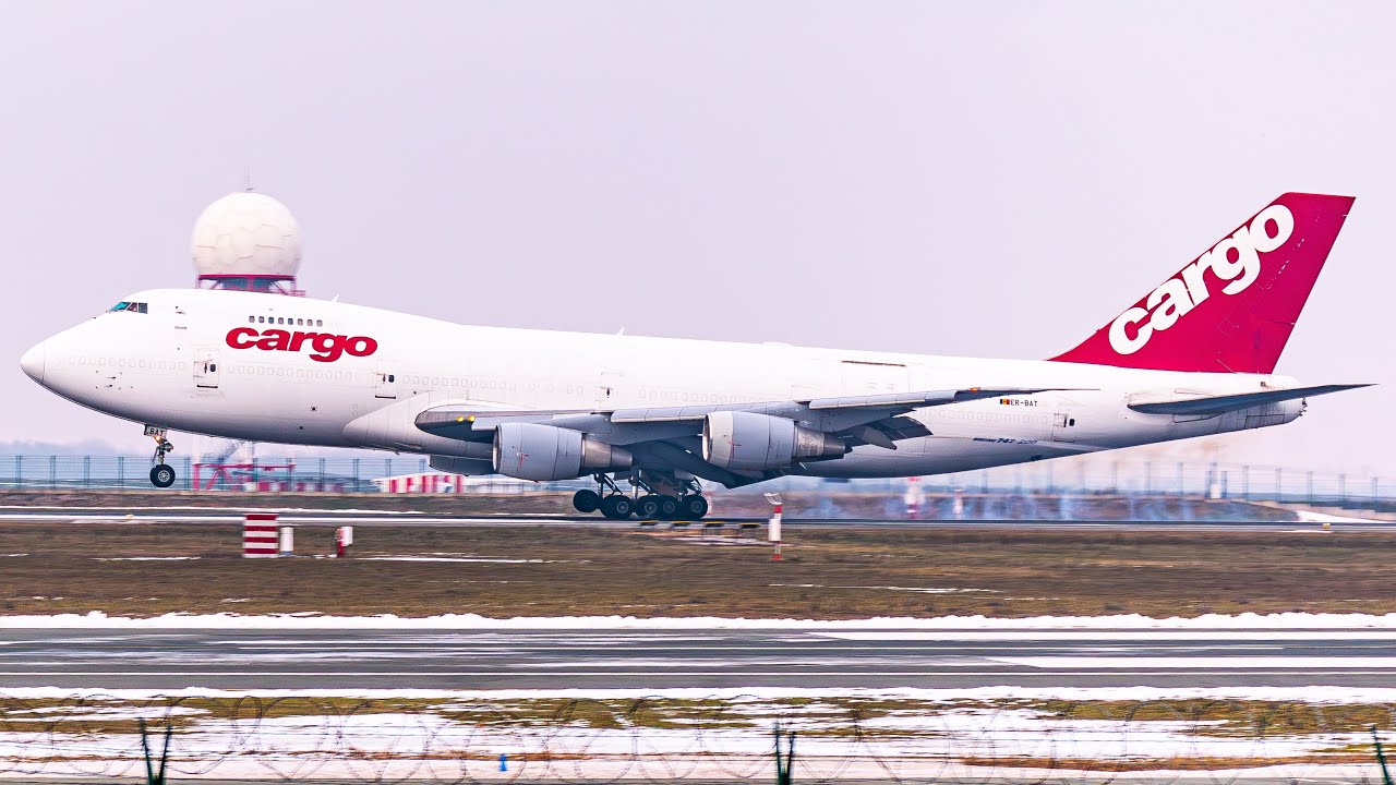 RARE | Fly Pro Boeing 747-200F LANDING and TAKEOFF at Belgrade Airport