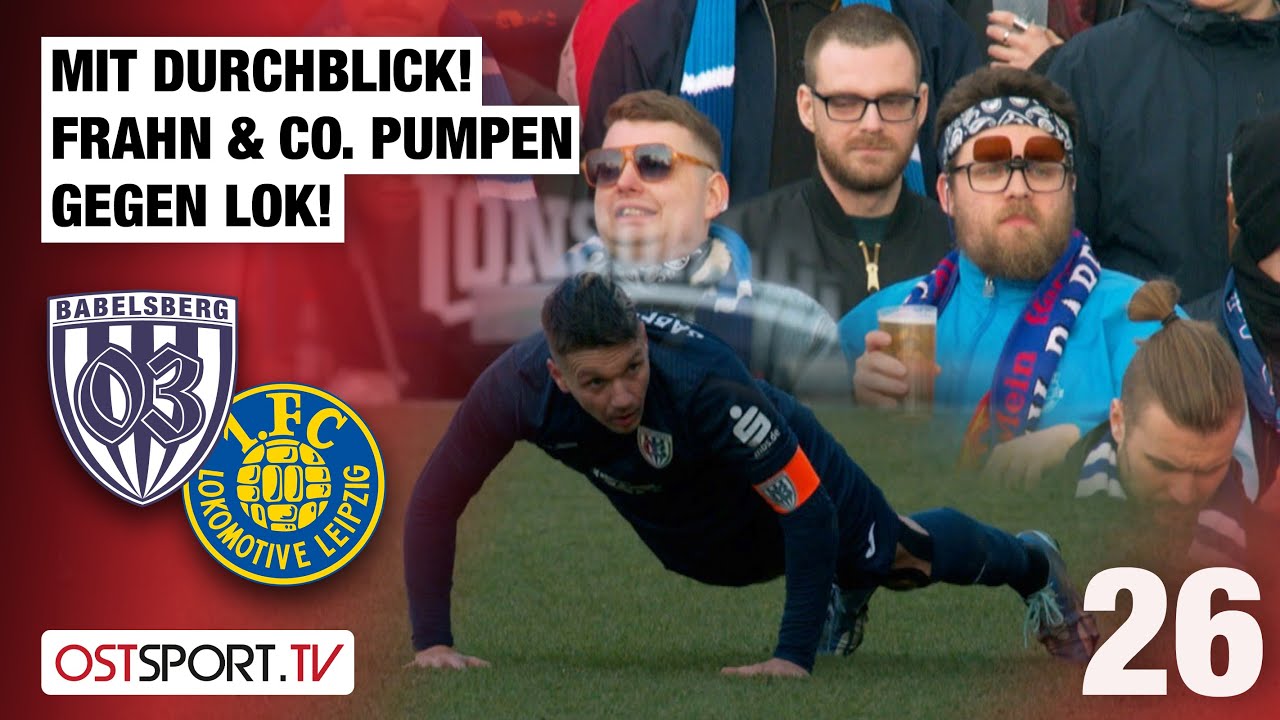 Mit Durchblick! Frahn & Co. pumpen den Sieg: Babelsberg - 1. FC Lok Leipzig | Regionalliga Nordost