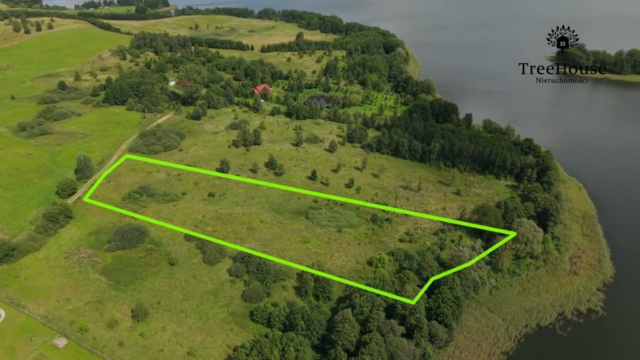 Działka z linią brzegową Jeziora Luterskiego