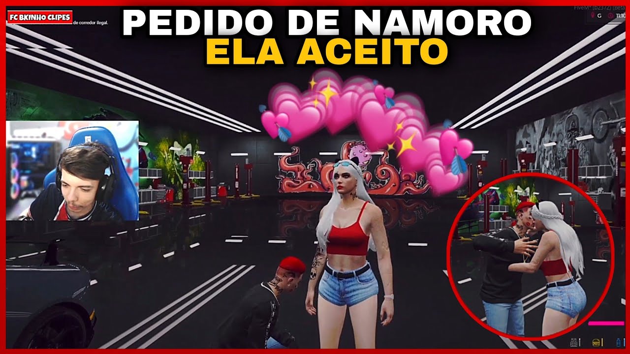 BIGODE PEDIU A FEER EM NAMORO *ela aceitou?* | FC BKINHO CLIPES