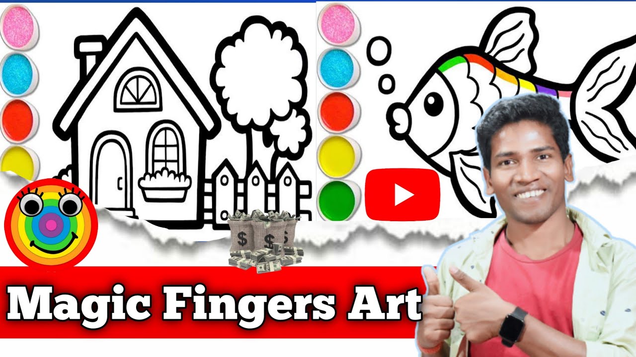 Kids Drawing\Art Channel Kaise Banaye | How To Make Video Like @MagicFingersArt |Make Cartoon Video