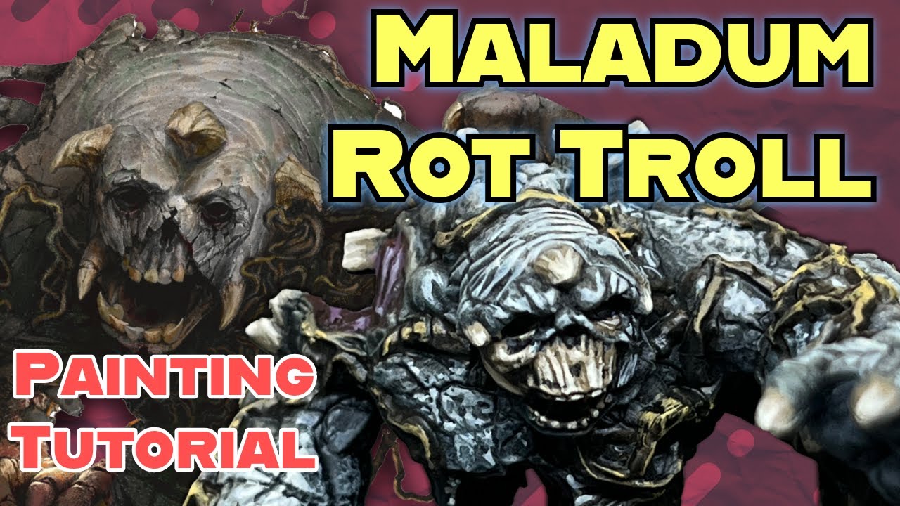 Rot Troll painting guide for Maladum Boardgame