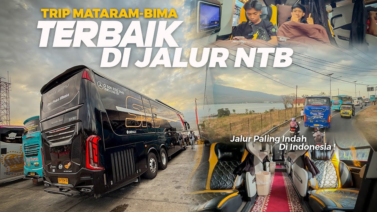 [ PELOPOR BUS SLEEPER TRONTON DI NTB ! ] BUS TERMEWAH DI JALURNYA Trip New Surabaya Indah Mercy 2445