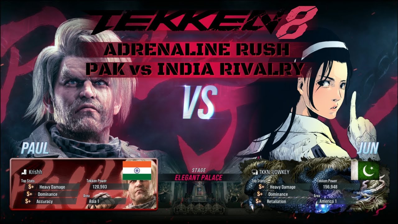 TEKKEN 8▰ADRENALINE RUSH!▰PAK (JUN) vs INDIA (PAUL) RIVALRY▰4K UHD