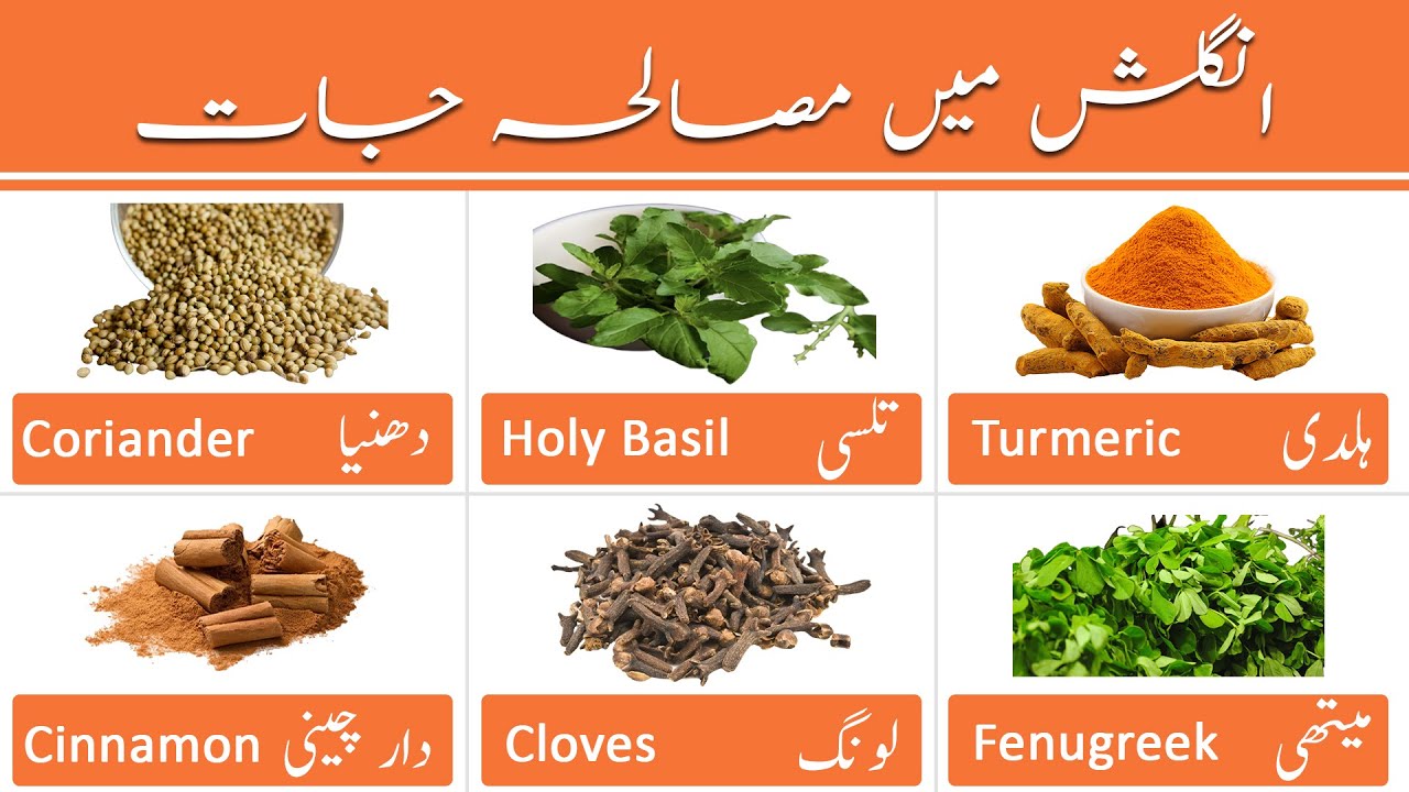 Spices Name Vocabulary English with Pictures - Spices Vocabulary | Osei Vocabulary