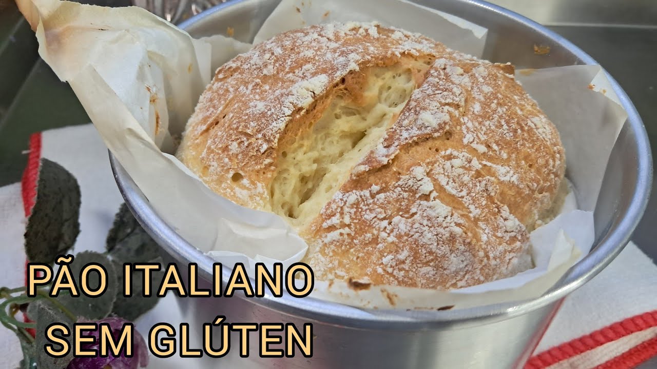 Pão Italiano sem GLÚTEN sem LACTOSE um dos mais fofinhos do canal!!