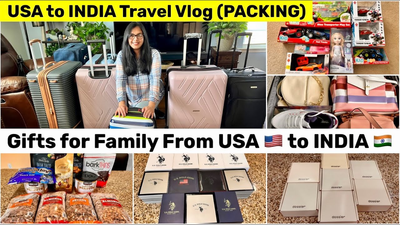 Gifts for Family From USA🇺🇸to INDIA🇮🇳~ PACKING~ GIFT IDEAS ~ USA TO INDIA TRAVEL VLOG ~ DOSSIER
