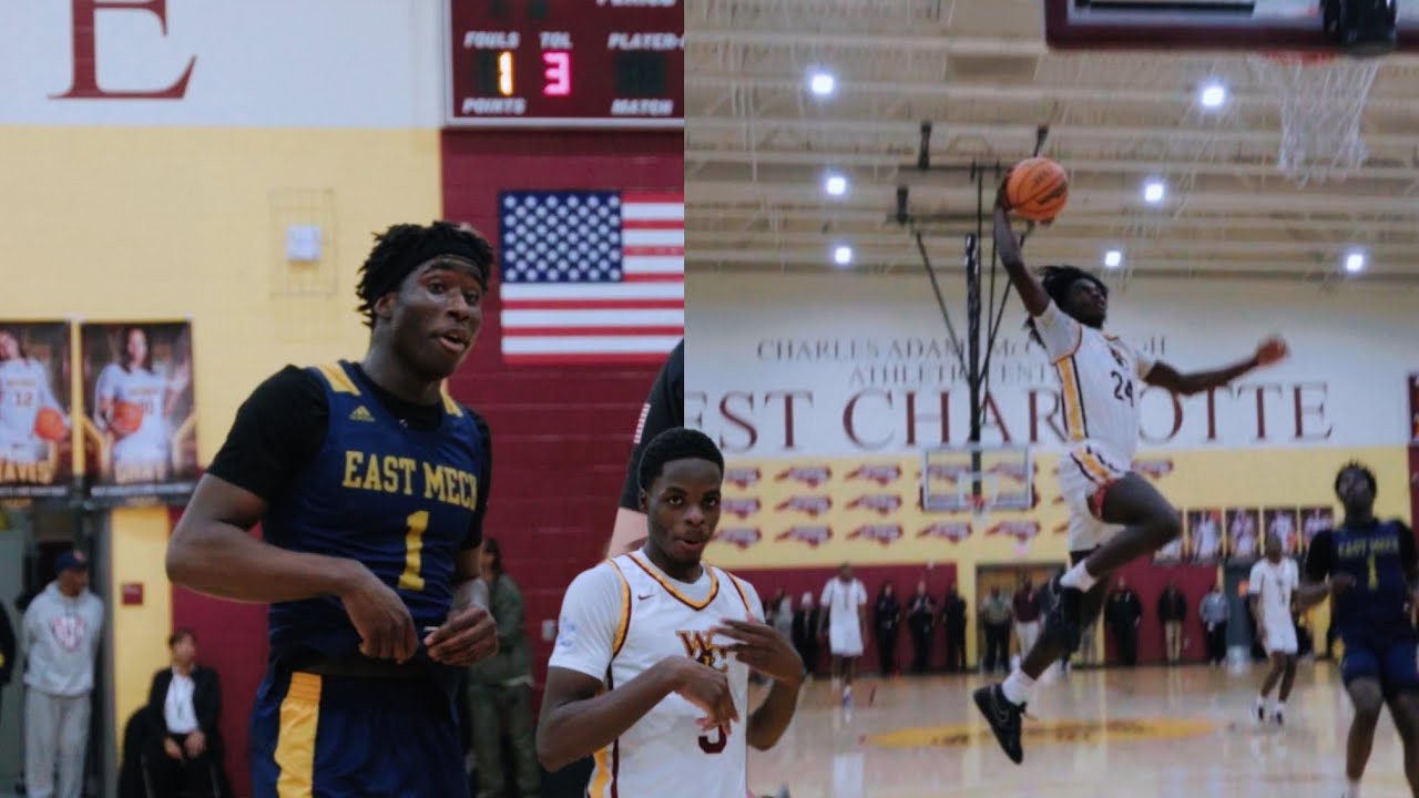 West Charlotte Trio WAS TOO MUCH VS East 2nd Round Of Playoffs! Kaharri Coleman Looked Unstoppable!