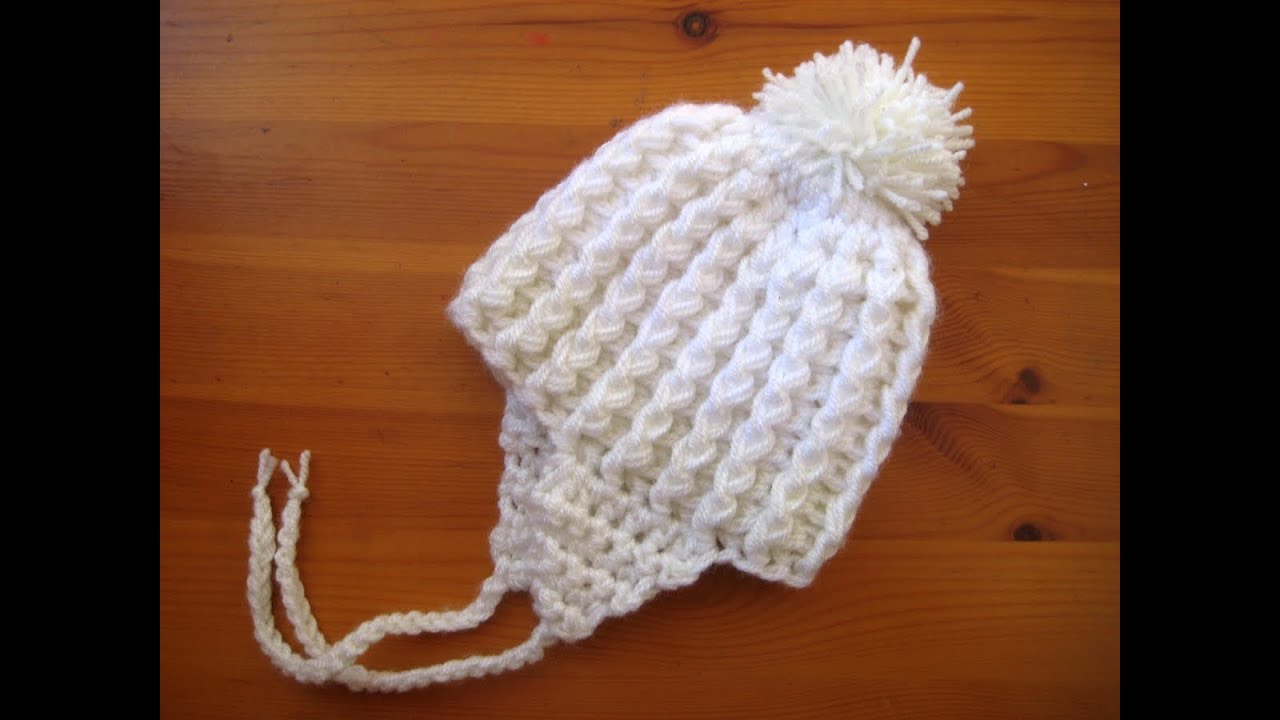 Easy crochet a Newborn baby hat 14