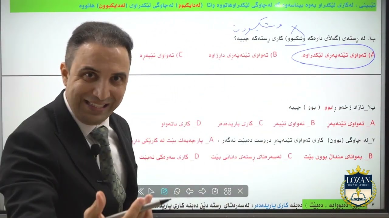 بابەتی پێنجەم: کاری چاوگی بوون (بەکارهێنانی تەکنیکی نوێ) م. هەڵۆ کوردی