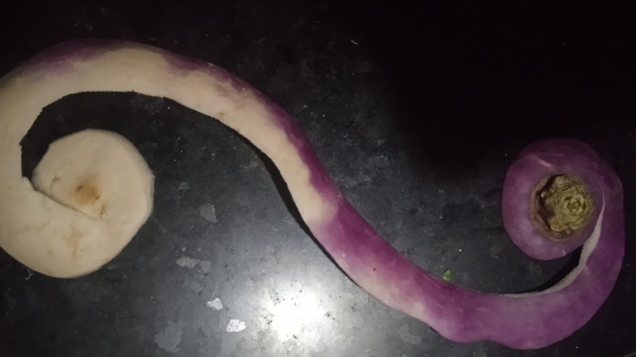 How to peel turnip 