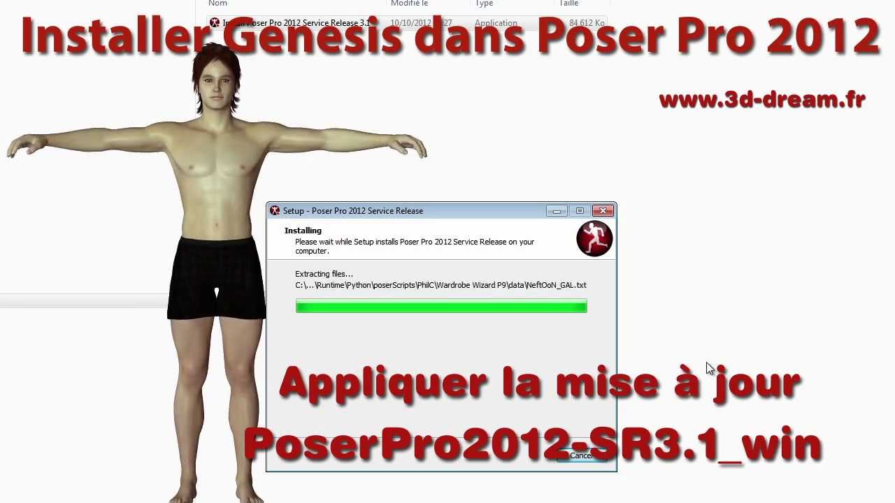 Tuto: Importer Daz Genesis/V5/M5 dans Poser Pro 2012 avec le plugin 