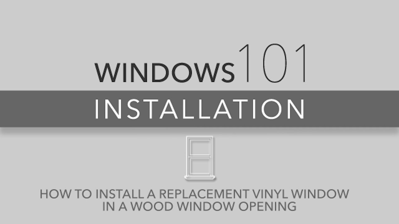 Atrium Windows 101 Vinyl Window Installation for Wood Window Opening