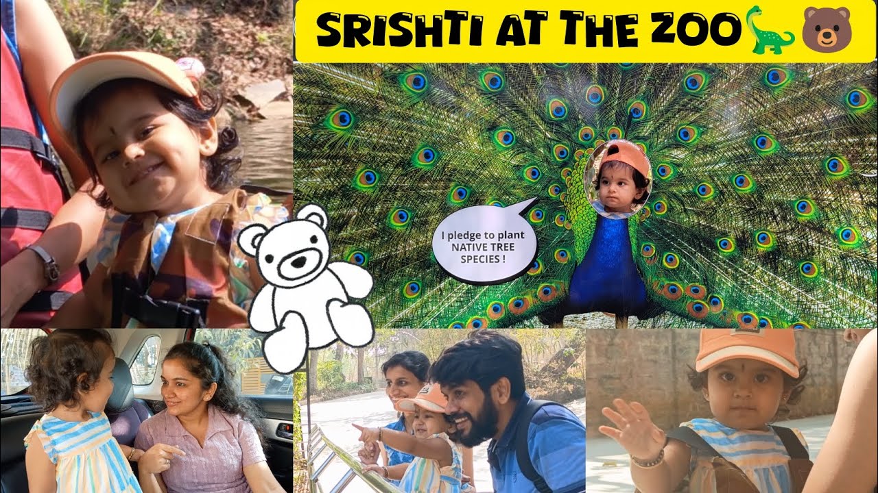 Srishti At The Zoo🦕 | Vlog with Srishti♥️ #zoo #baby #dayout
