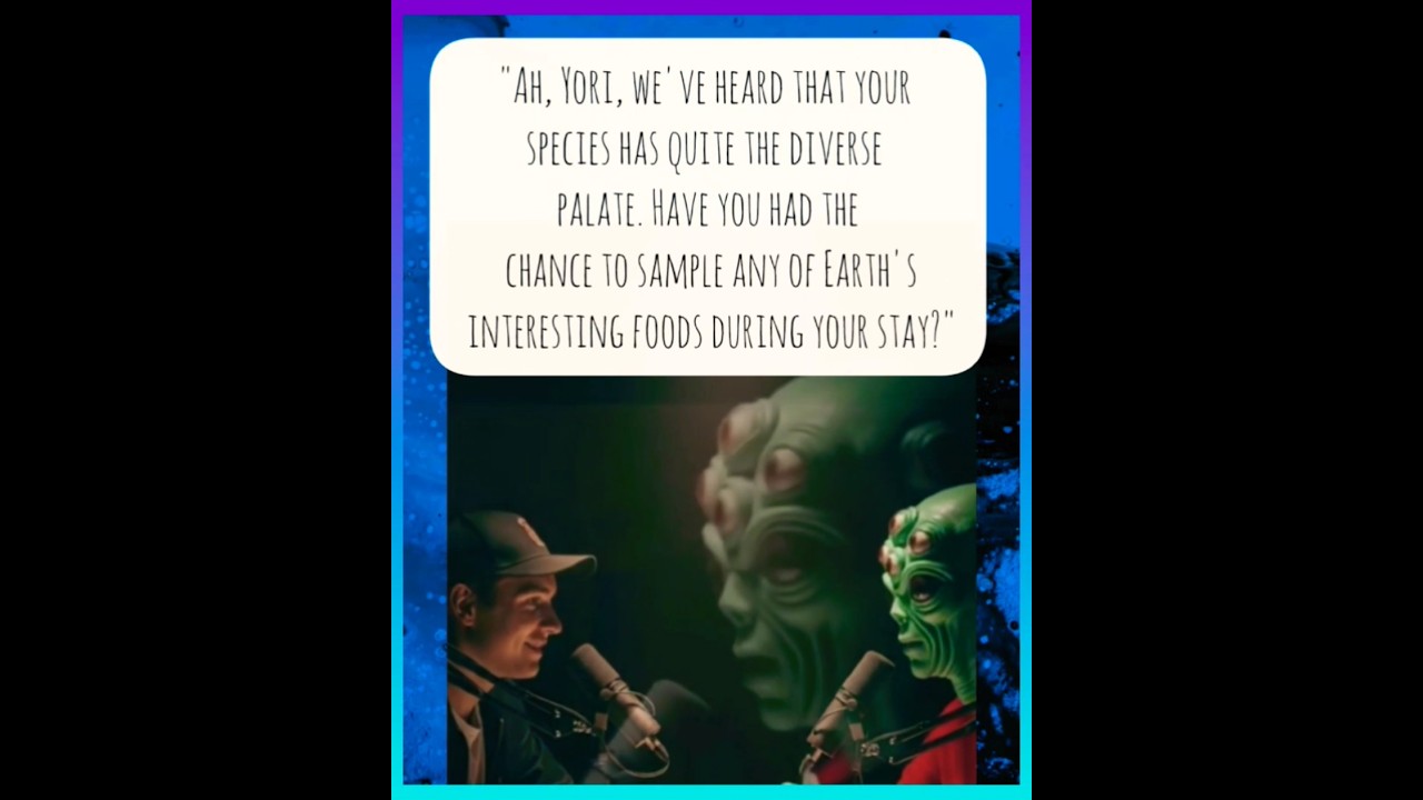 Cosmic Conversation with Yori 🃏👽 #podcast #ai #alien #parody #justforlaughs #youtubeshorts #shorts