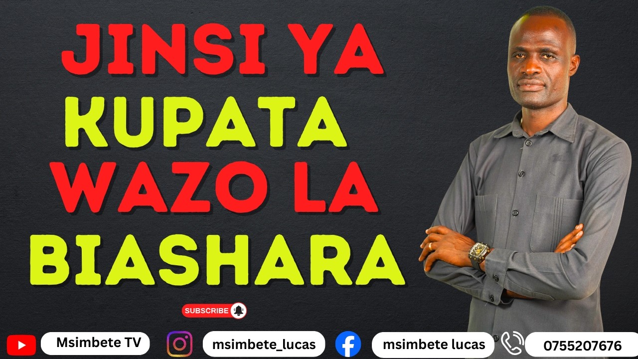 MAMBO 5 KUPATA WAZO LA BIASHARA