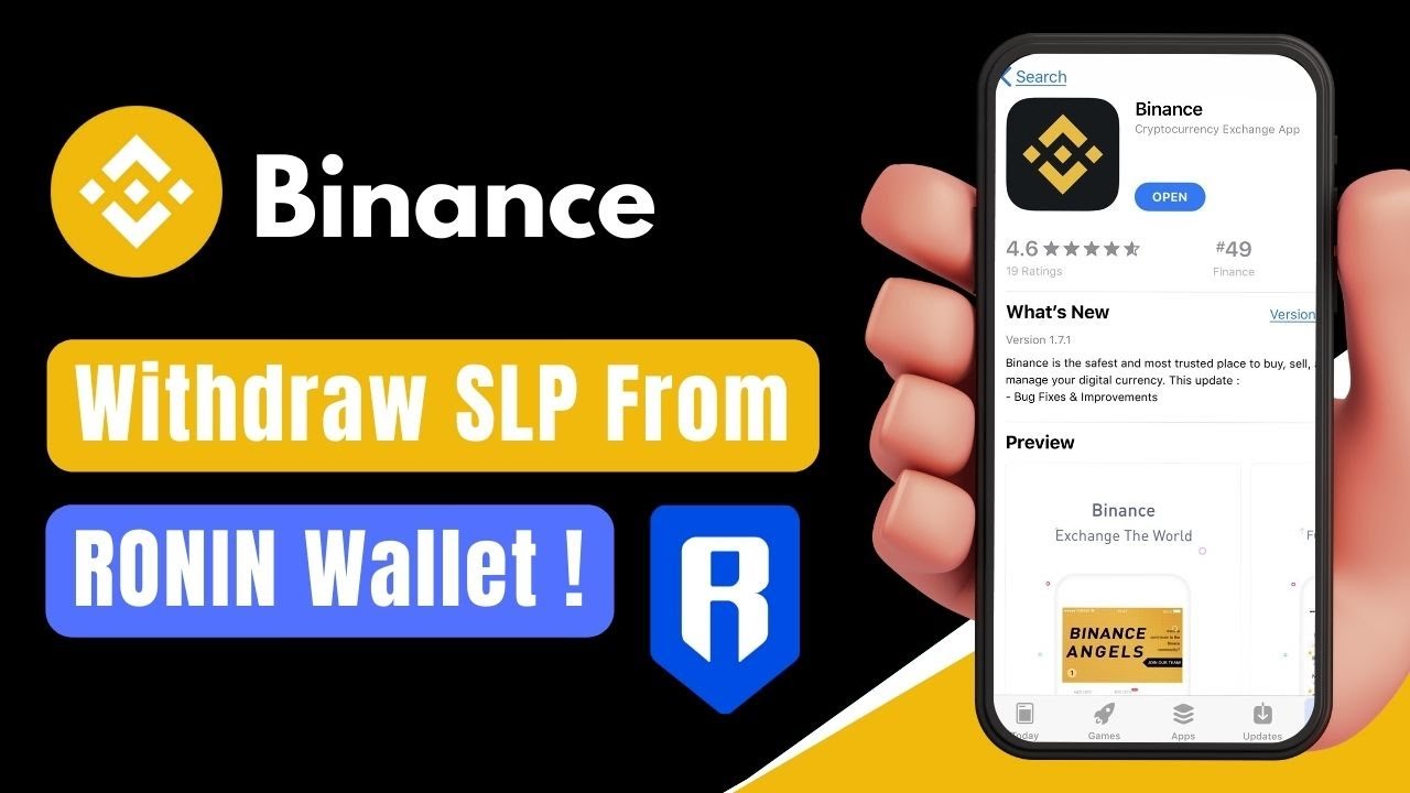 How to WITHDRAW SLP Token from RONIN wallet to BINANCE exchange | Tutorial