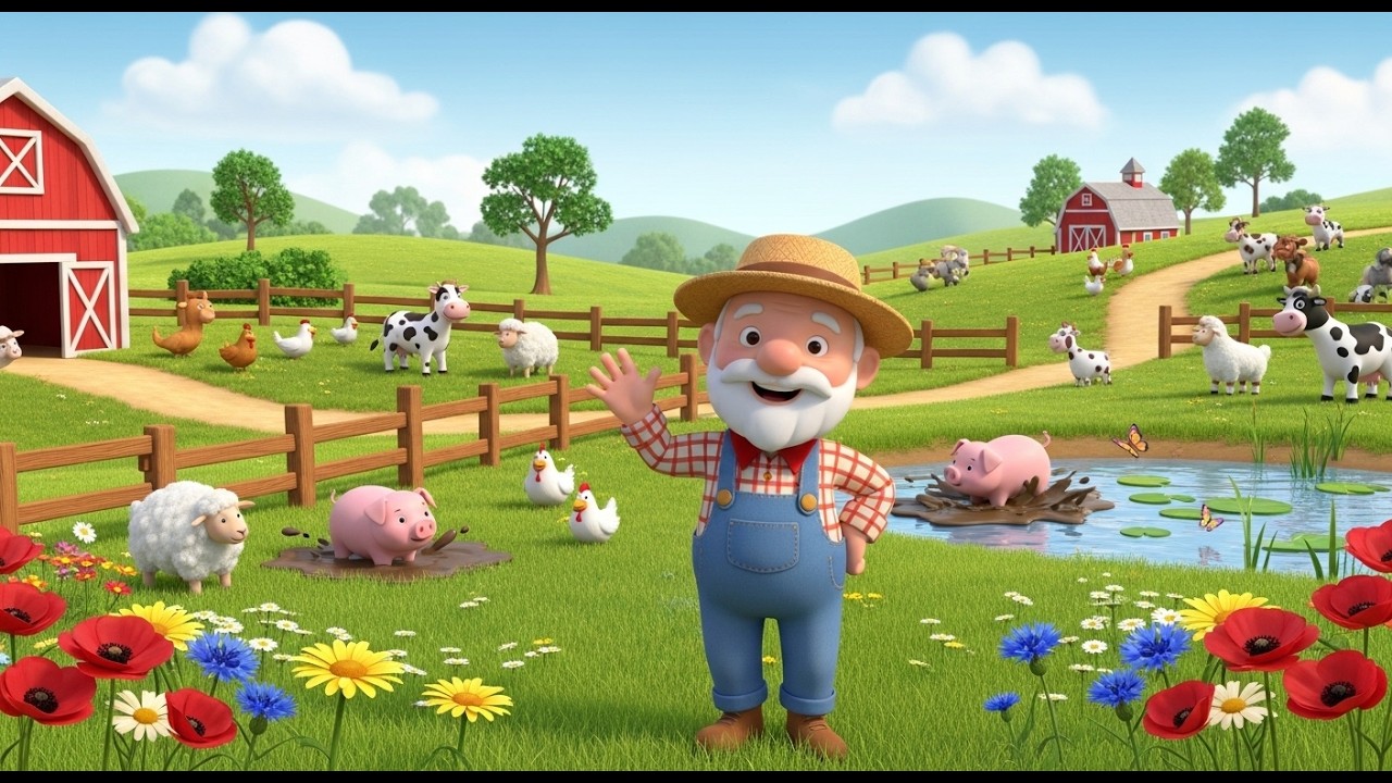 Old MacDonald Had a Farm | Classic Kids Song | Fun Preschool Sing Along