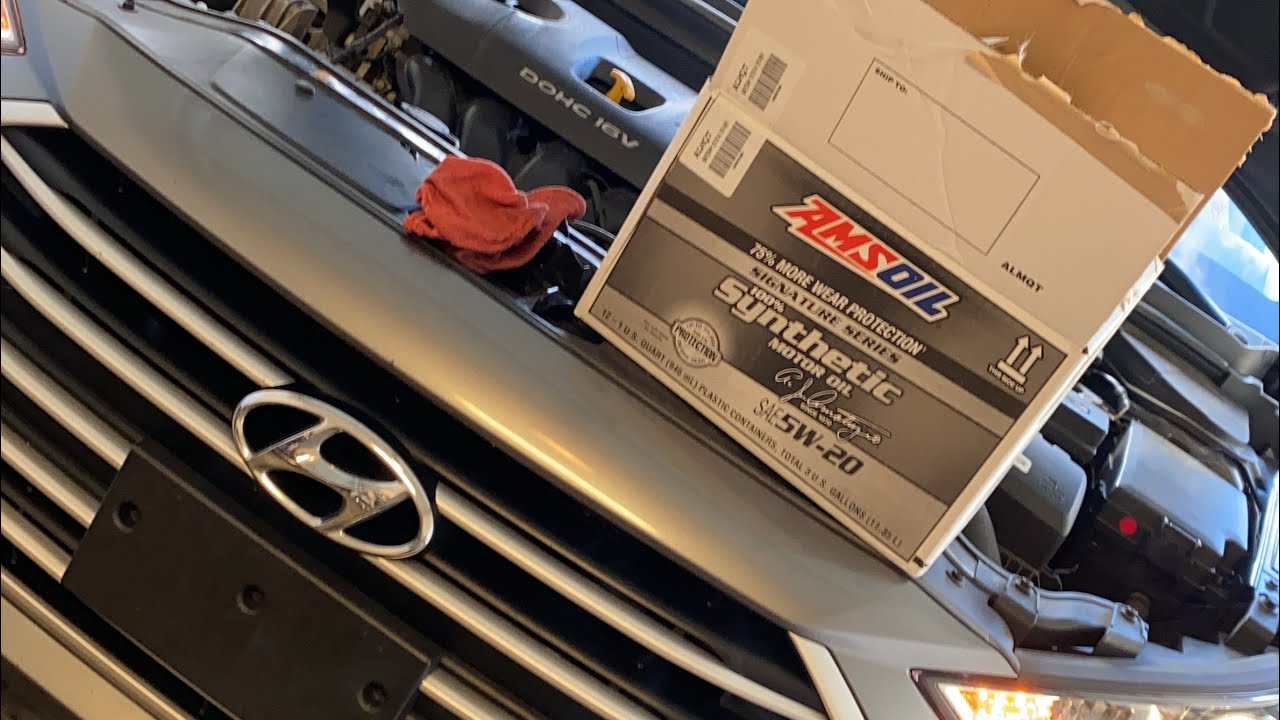 AMSOIL Engine Flush And Oil Change 2018 Hyundai Elantra 2.0L