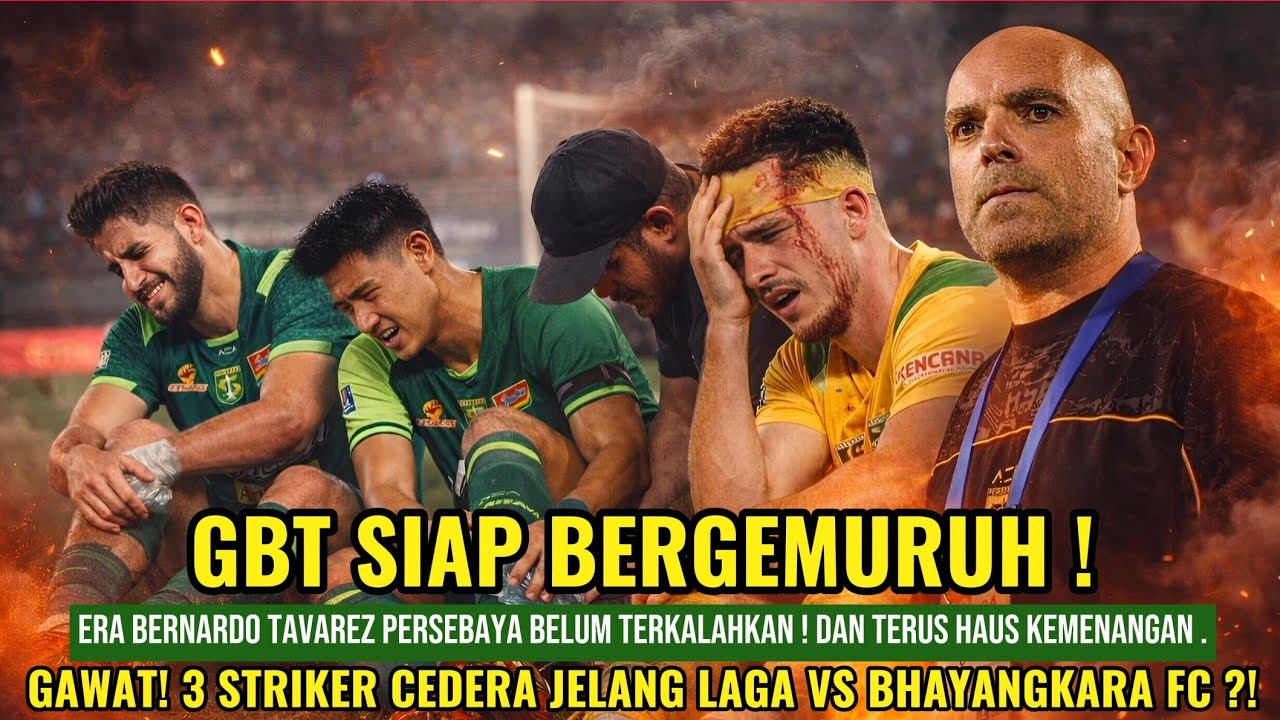 “Persebaya Era Tavares Tak Terkalahkan, Tapi Gawat! 3 Striker Cedera Jelang Duel di GBT”