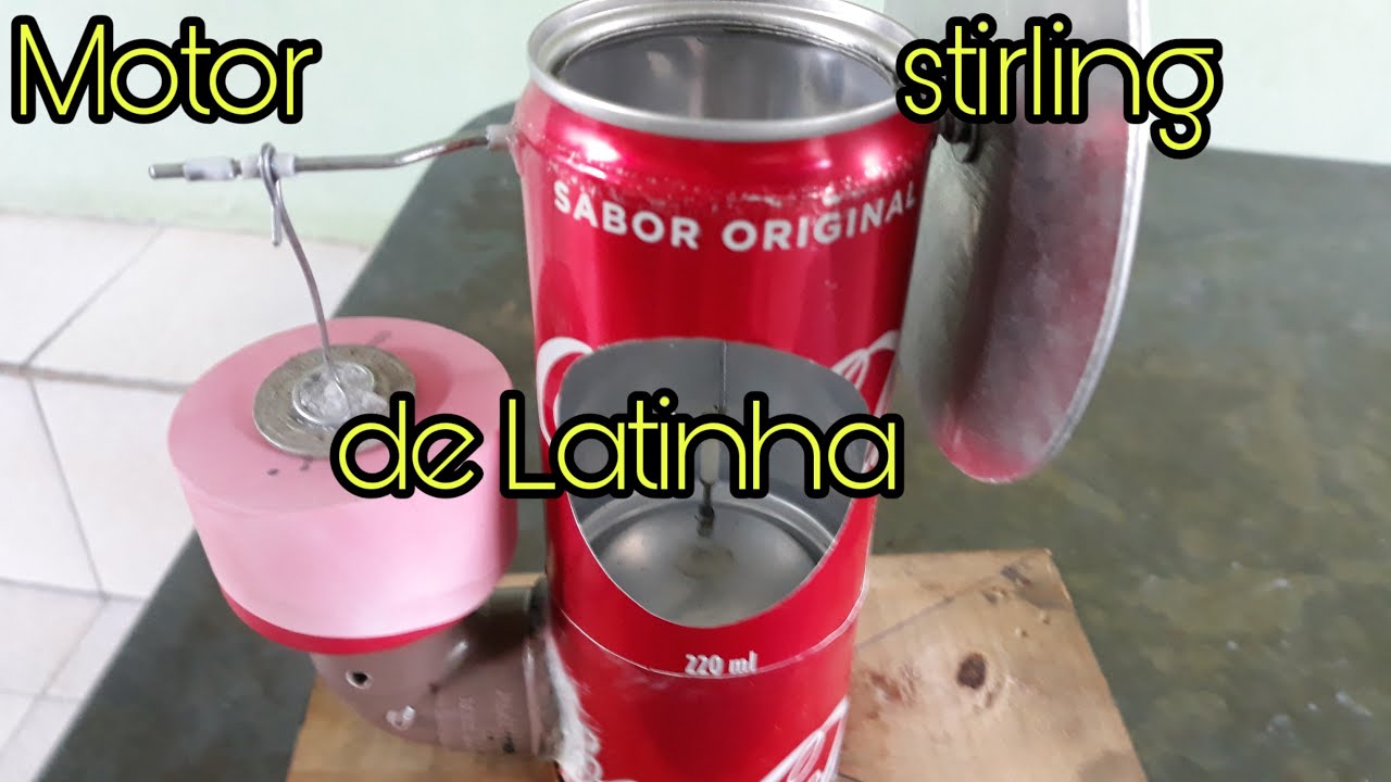 Motor stirling de Latinha