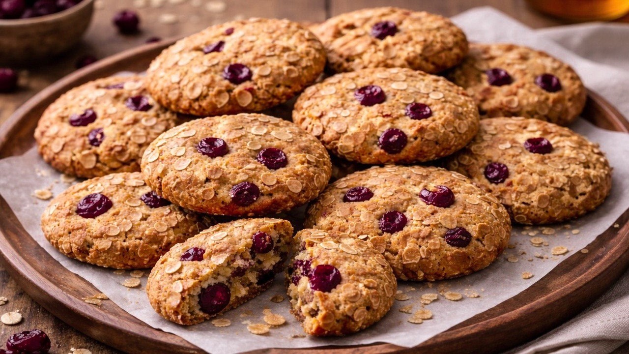 Die besten Gesunden Haferkekse! Ein schnelles Dessert ohne Zucker!