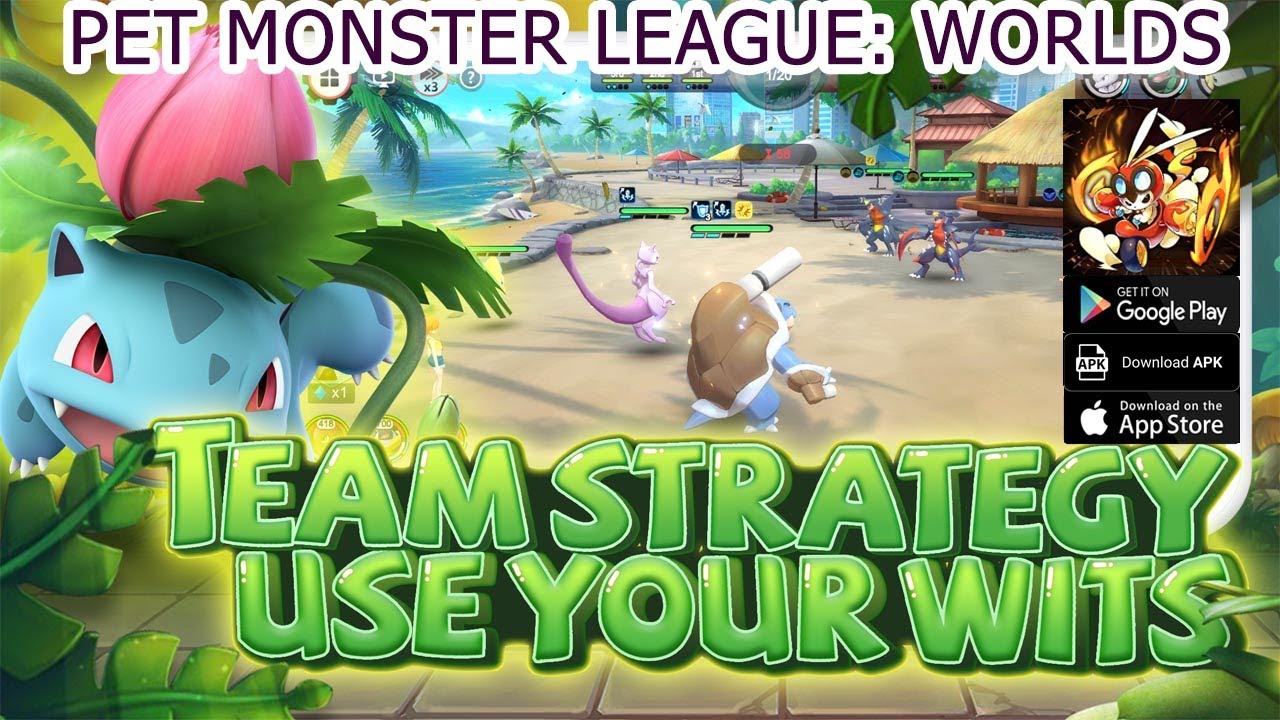 Pet Monster League Worlds Gameplay - Pokemon RPG Android APK