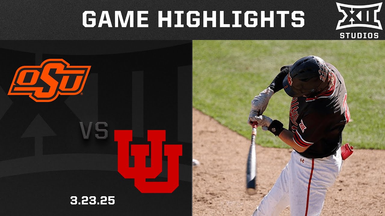 Oklahoma State vs. Utah (3.23.25) Highlights | 2025 Big 12 Baseball