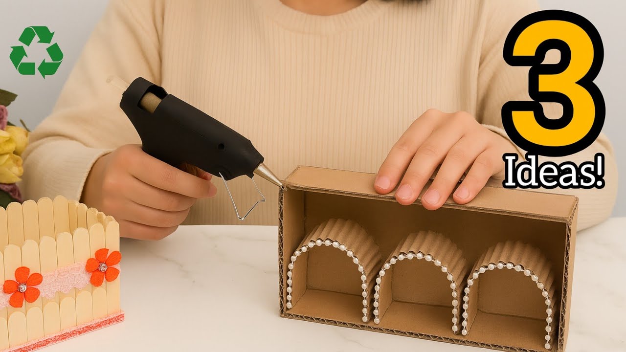 3 Creative Cardboard Ideas 🤔 Luxurious Décor on a Budget