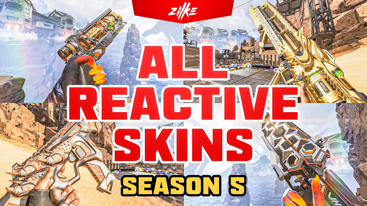 ALL REACTIVE SKINS SEASON 5 GAMEPLAY 😍😍😍 &times; Apex Legends