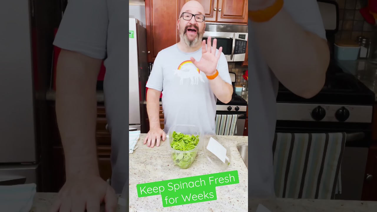 How to Store Fresh Spinach for Weeks #shorts
