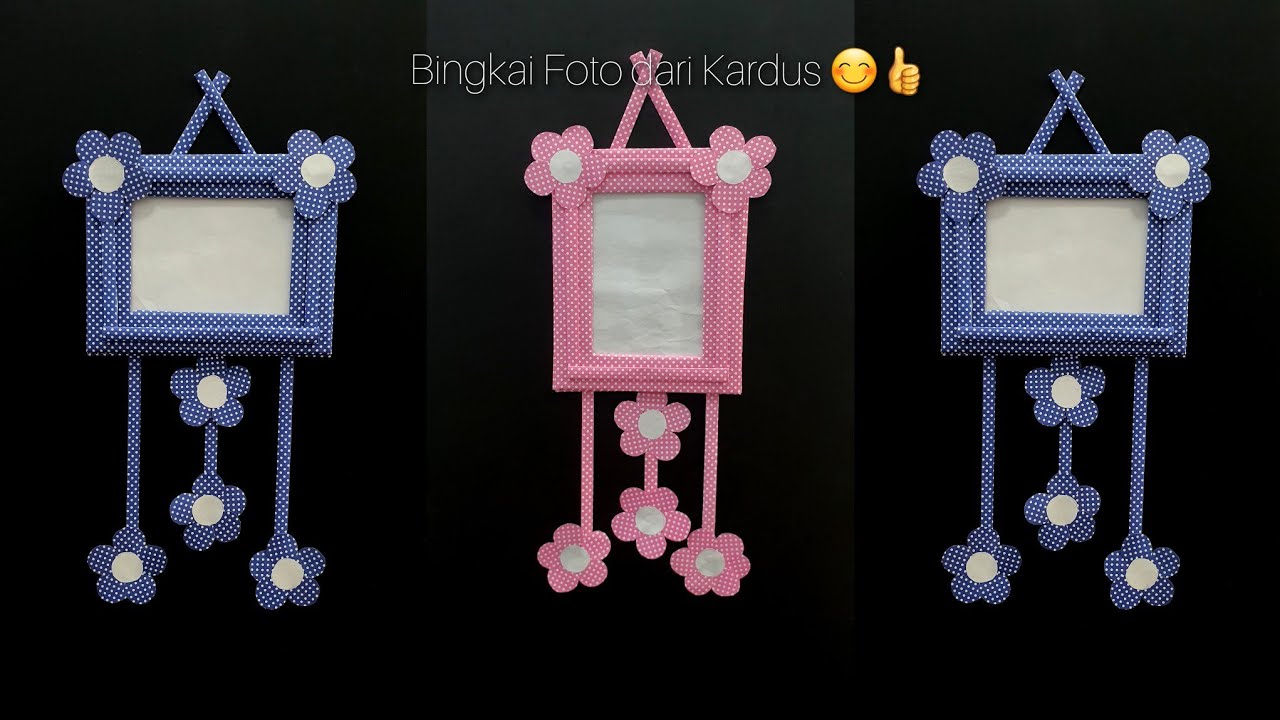 Bingkai Foto dari Kardus dan Kertas Kado | Ide Kreatif | Diy Photo Frame | Craft Ideas | Frame