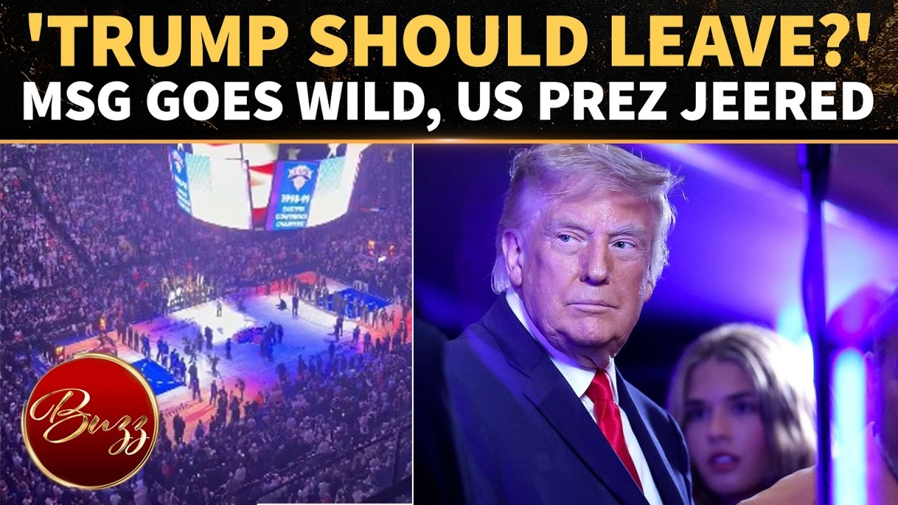 Trump RUTHLESSLY BOOED AT MADISON SQUARE GARDEN; Knicks, Spurs Finals Crowd Reaction Explodes Online