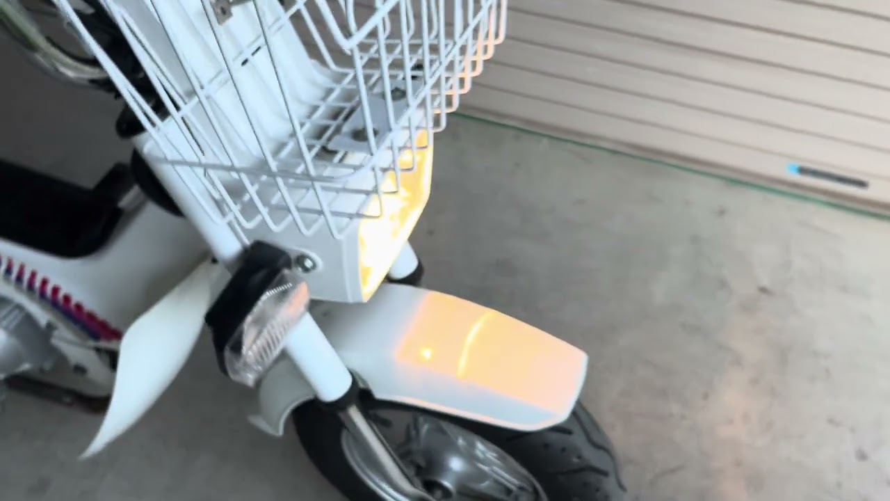 HONDA シャリー50 カスタム CF50 始動動画 ホワイト