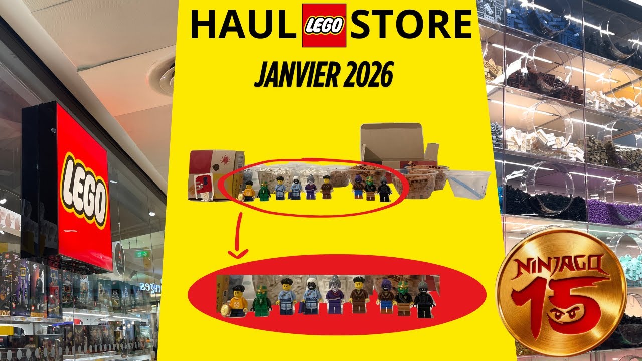 Haul LEGO Store avec les figurines du 15e anniversaire de Ninjago !!!!!