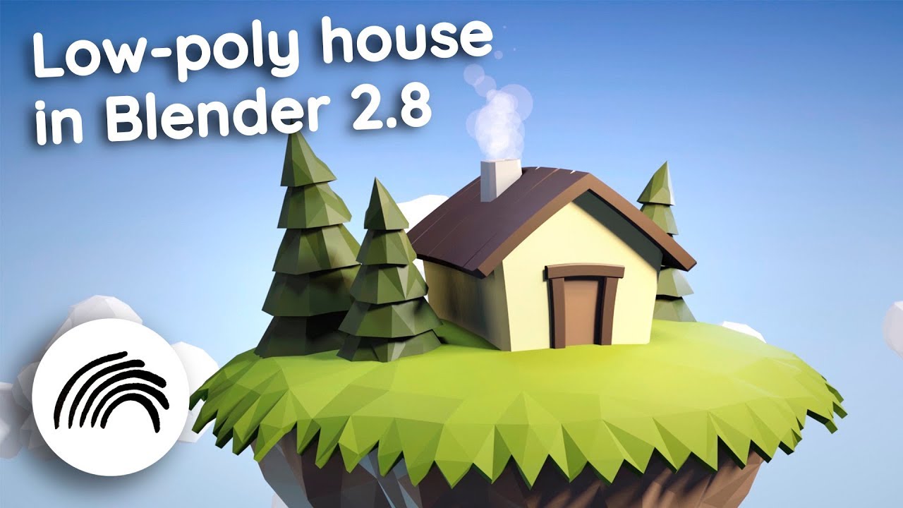 Modeling a low-poly house scene | Blender 2.8 Tips & Tricks #1