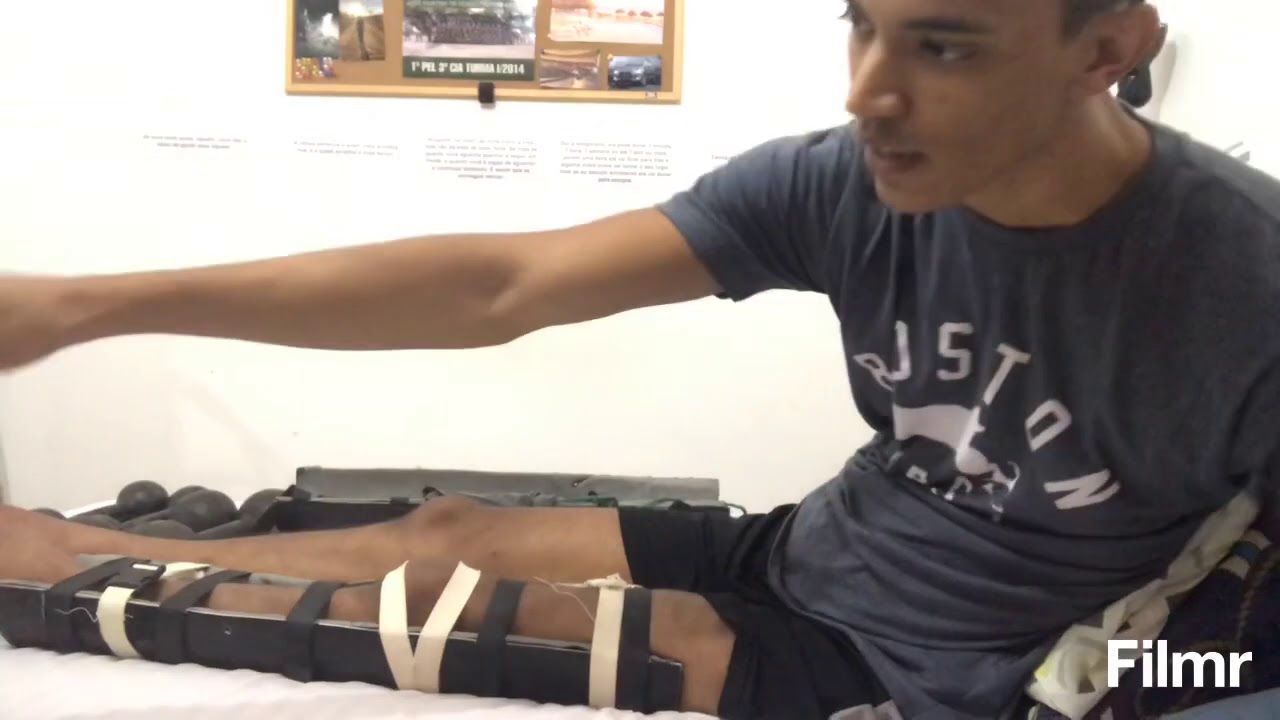 Paraplégico começando a andar