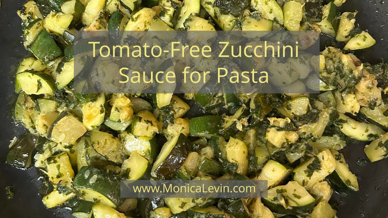 Tomato Free Zucchini Sauce for Pasta