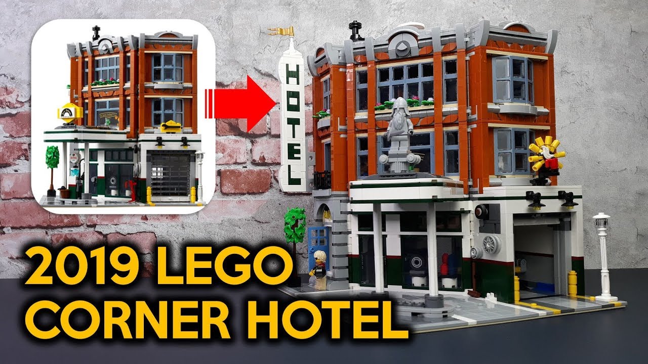 How to Transform the LEGO Corner Garage 10264 into a Corner Hotel & Cafe
