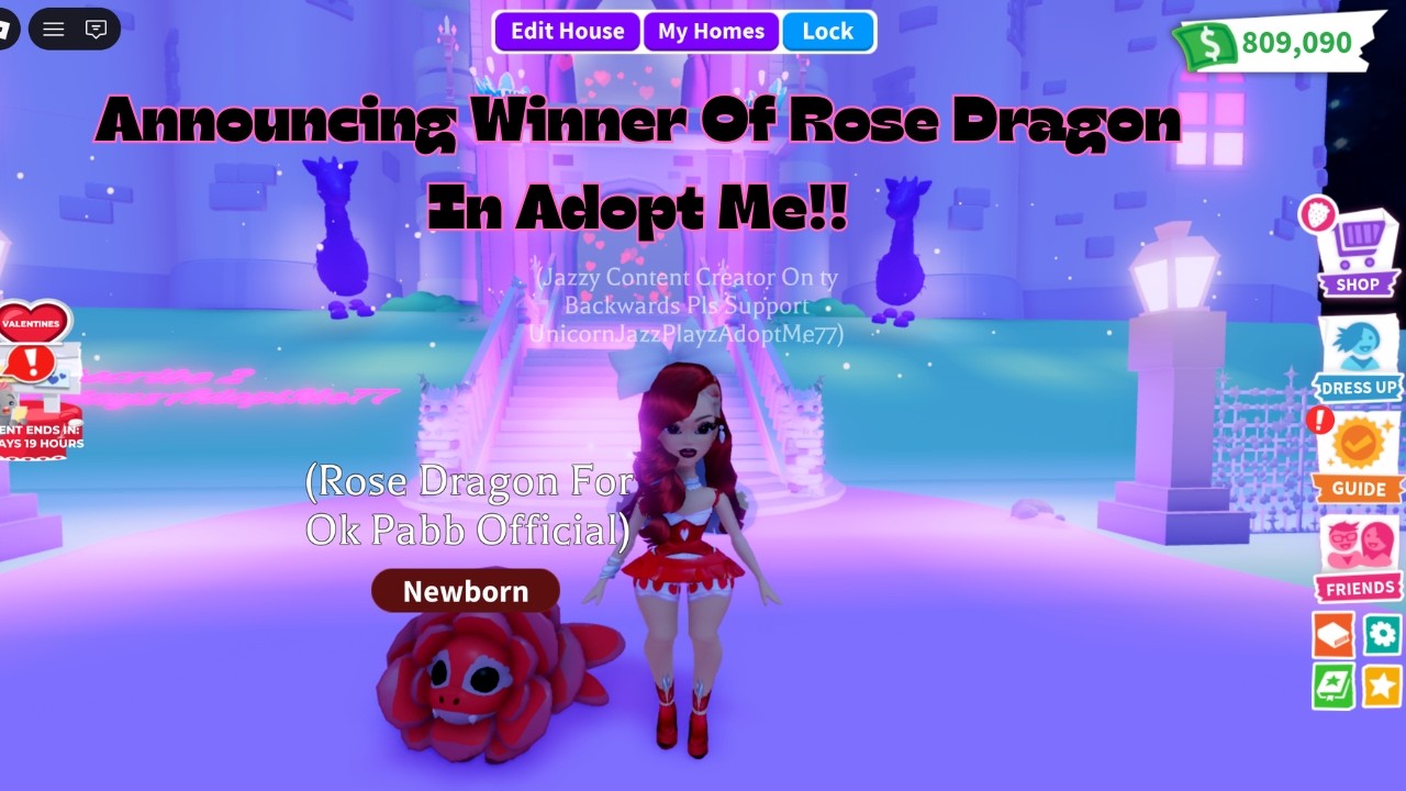 Announcing Winner Of Rose Dragon and Doing Some Trading In Adopt Me!!