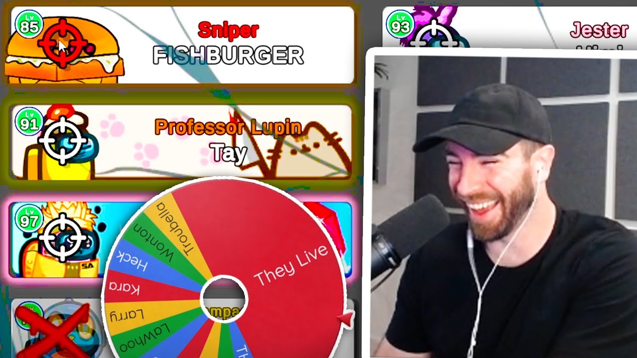 I spun a BIG WHEEL to decide who to kill in Among Us!