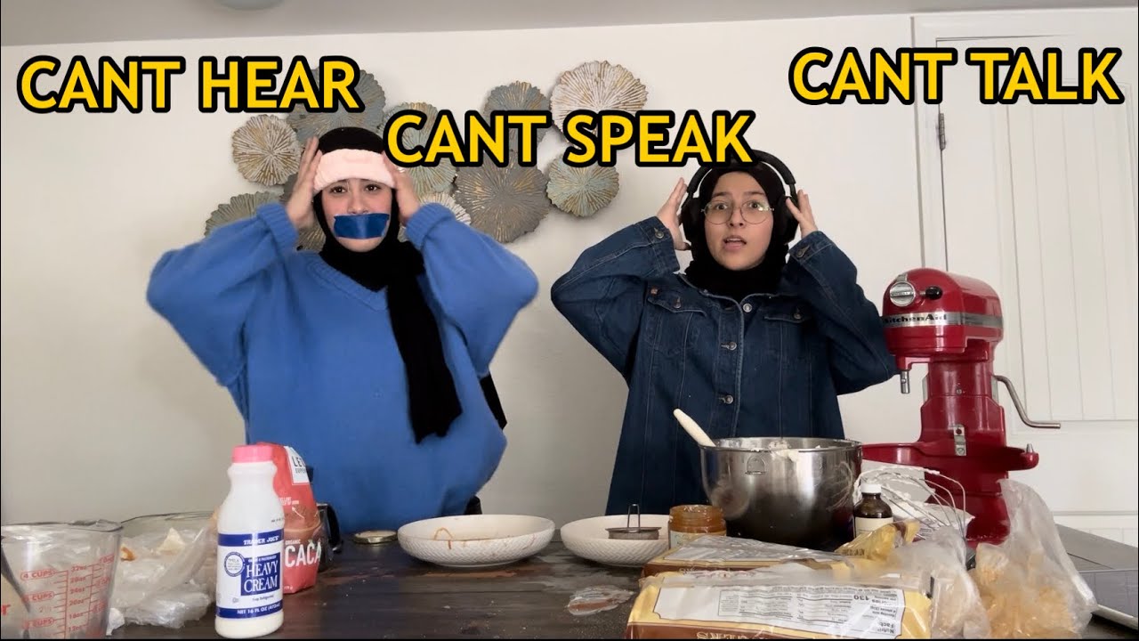 ramadan diaries ep. 3 | tirimisu the REMIX *can’t see/speak/hear challenge* (certified chefs)