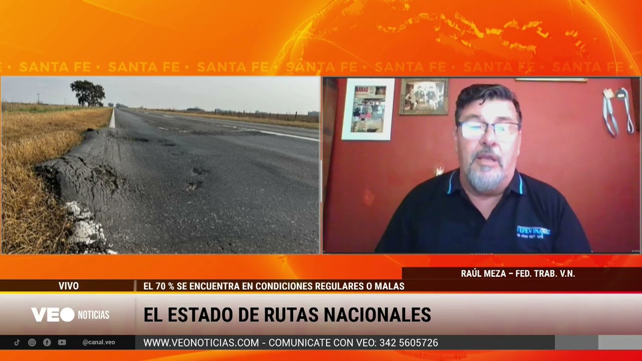 El estado de las rutas nacionales