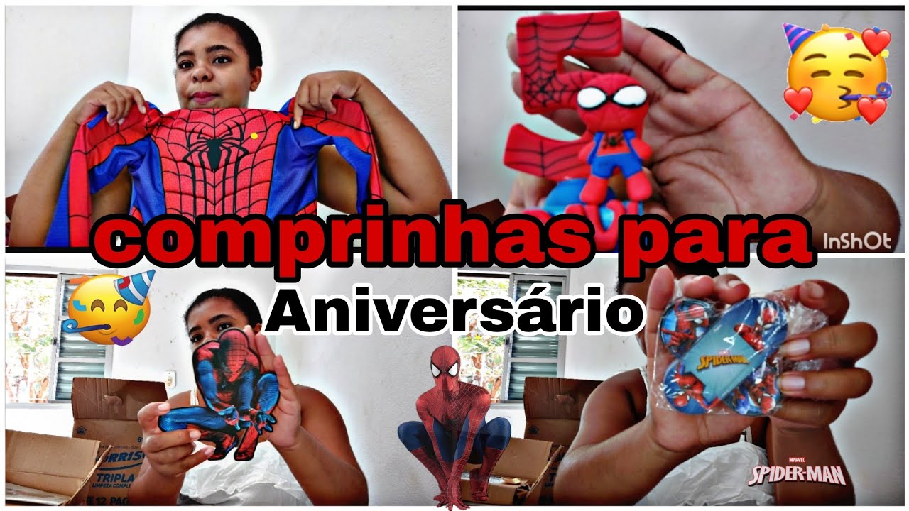 MUITAS COMPRINHAS PARA O ANIVERSÁRIO/ HOMEM ARANHA 🕷 🥳
